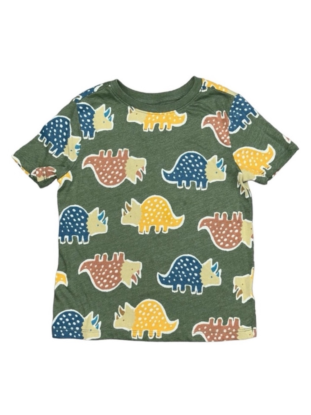 Like New Old Navy Dinosaur Tee Shirt 5T Green Multi